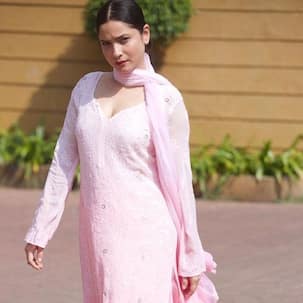 Ankita Lokhande soaks in some vitamin D in a pretty pink ethnic outfit — view pics