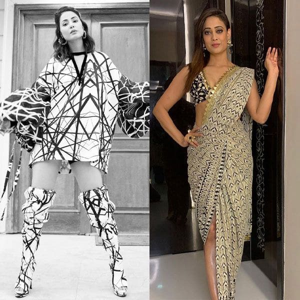 hina khan party dresses