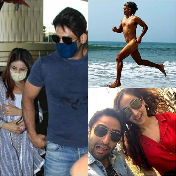 Viral Pictures Sidharth Shehnaaz S Airport Rendezvous Milind Soman S Naked Run To Shaheer