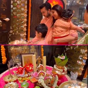 शिल्पा शेट्टी ने बेटी समीशा को गोद में लिए गाई लक्ष्मी आरती, वायरल हो रहा है वीडियो