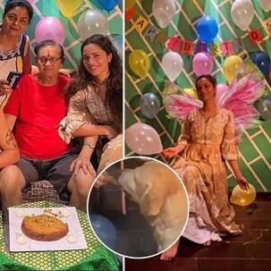 Ankita Lokhande celebrates dad, Shashikant's birthday, at home; her dog, Scotchi, steals the show — view pics