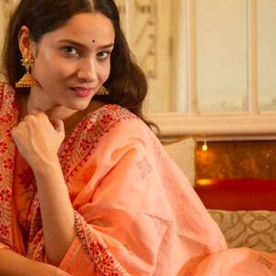 Pavitra Rishta actress Ankita Lokhande looks ethereal in blush peach sharara — view pics