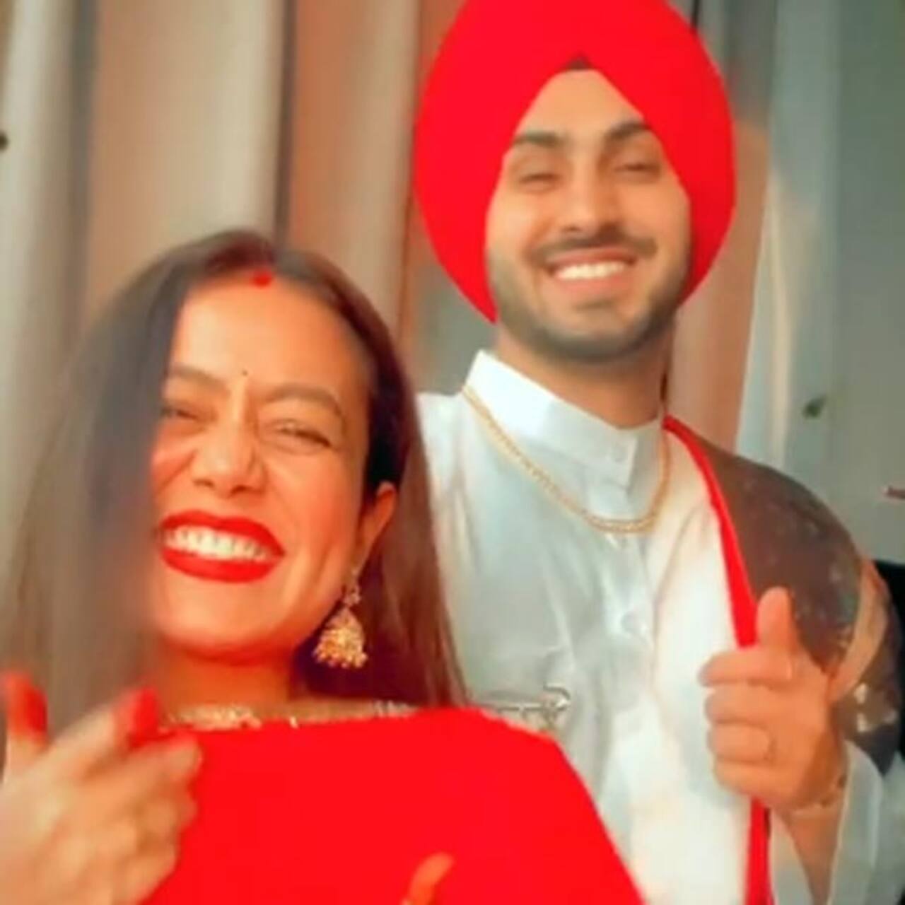 Neha Kakkar And Rohanpreet Singhs Video From Their First Karwa Chauth Is Winning Hearts 