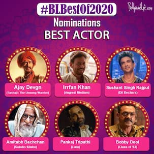 #BLBestof2020: Ajay Devgn, Irrfan Khan, Sushant Singh Rajput — who is the Best Actor of the year? — vote now
