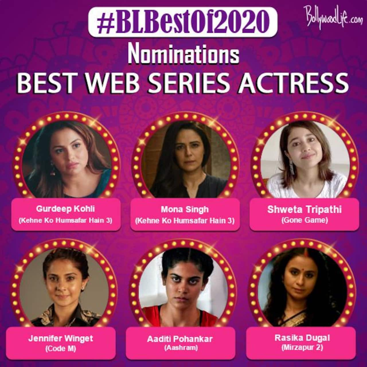 BLBestof2020 Shweta Tripathi, Jennifer Winget, Rasika Dugal — who's