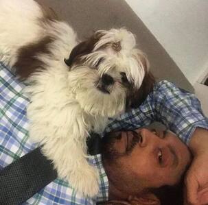 Irrfan Khan's son, Babil, shares a pic of the late actor with an adorable pet dog from the sets of Blackmail