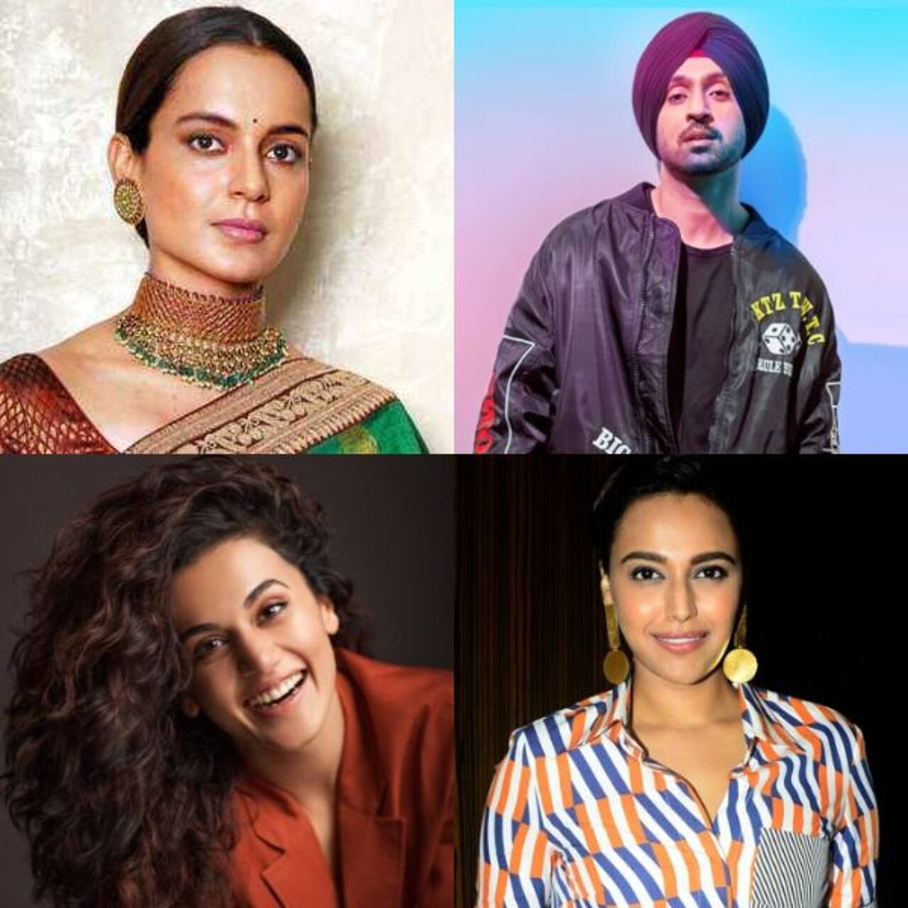 Bollywood News Kangana Ranaut Vs Diljit Dosanjh Taapsee Pannu Swara Bhasker And Others React