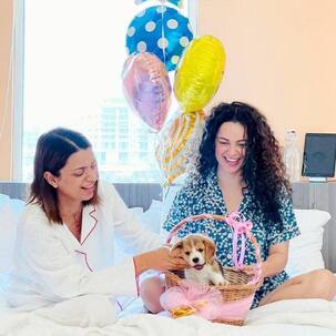 Kangana Ranaut gifts an adorable puppy to Rangoli Chandel on her birthday — view pics