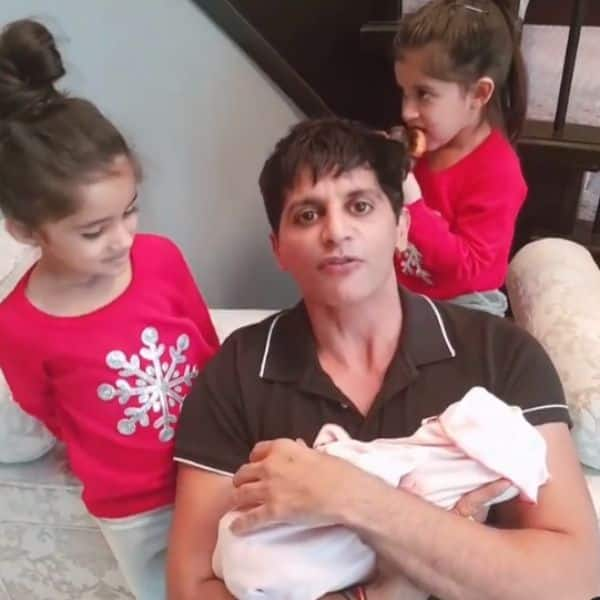 Congratulations! Karanvir Bohra announces the arrival of his baby girl with  Raya Bella and Vienna Bohra showering him with kisses