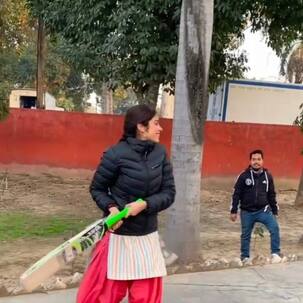 Janhvi Kapoor plays cricket and hits some good shots – watch video