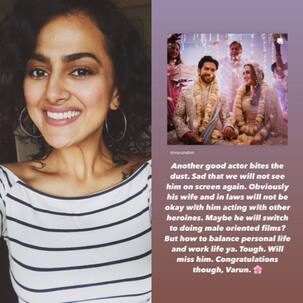 Shraddha Srinath has a sarcastic wish for Varun Dhawan-Natasha Dalal wedding; says, 'His wife and in laws will not be okay with him acting with other heroines'