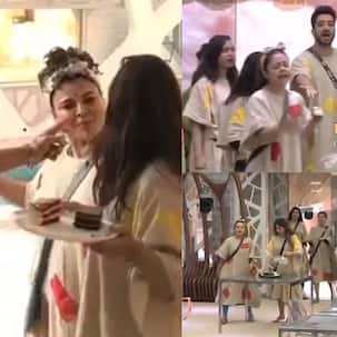 Bigg Boss 14: भूखी शेरनी की तरह खाने पर टूट पड़ीं Rakhi Sawant- Nikki Tamboli, भूख से घरवालों का हुआ दिमाग खराब