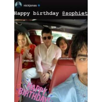 Photo: Priyanka Chopra wishes Joe Jonas and Sophie Turner for