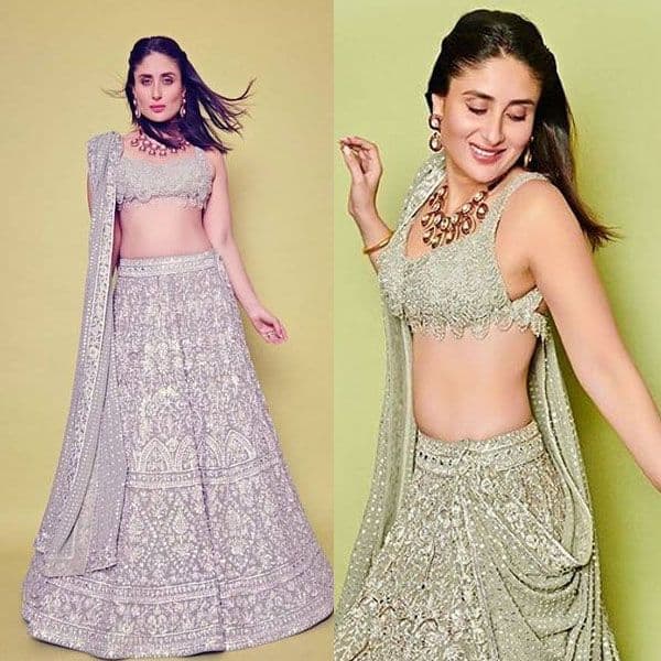 Silver-embellished lehenga