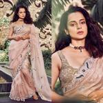 Thalaivi Trailer: Kangana Ranaut rocks an Anamika Khanna saree for the launch 	— view pics