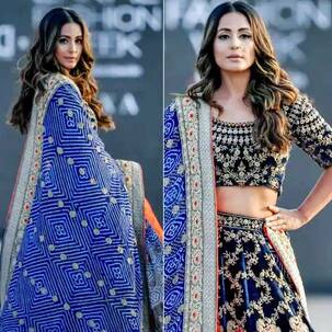 Hina Khan reminds us of Komolika as she walks the ramp at Lakme Fashion Week