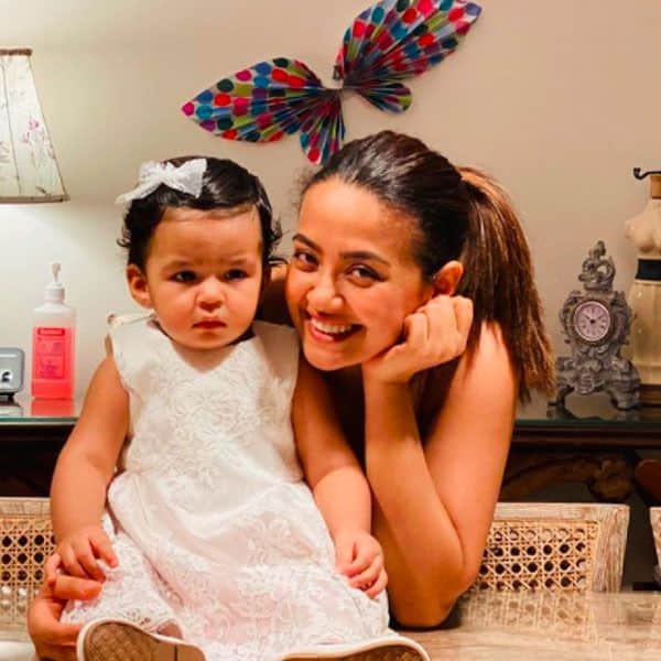 Surveen Chawla with daughter Eva