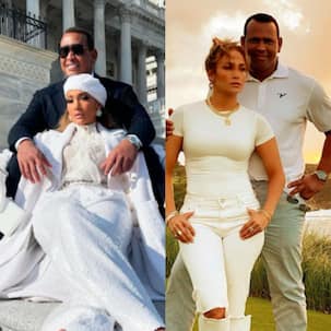 Jennifer Lopez and Alex Rodriguez go the extra mile to prove there's no trouble in paradise — view loved-up pics
