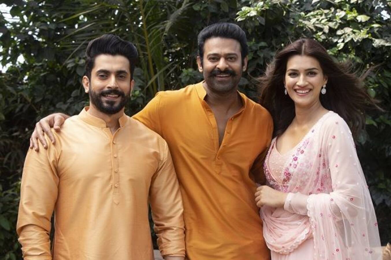 Adipurush: Kriti Sanon and Sunny Singh pose happily with Prabhas as makers officially announce them as part of Om Raut's epic film