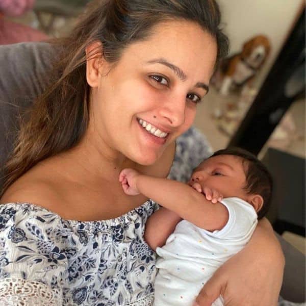 Anita Hassanandani with baby boy Aarav