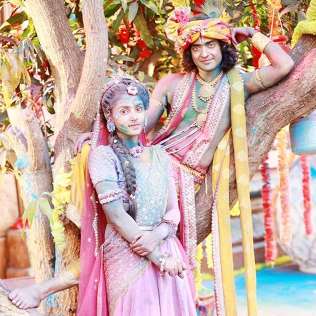 Radha Krishn: Sumedh Mudgalkar and Mallika Singh shoot for a special Holi sequence – view pics Radha Krishn: Sumedh Mudgalkar and Mallika Singh shoot for a special Holi sequence – view pics