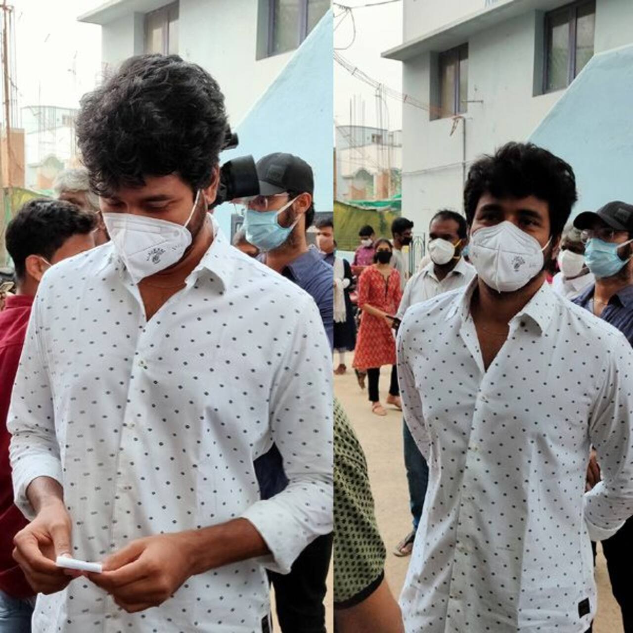शिवा (Siva Karthikeyan) ने लाइन में लगकर डाला वोट