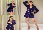 Swaragini actress Tejasswi Prakash stuns in a purple power suit; we dare you to take your eyes off her – view pics