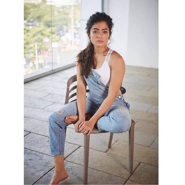 Rashmika Mandanna in dungaree