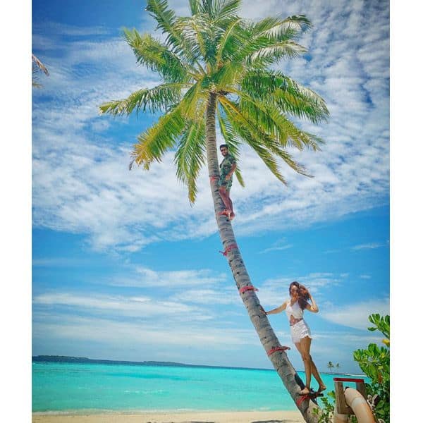 Surbhi Jyoti and Rithvik Dhanjani’s Maldivian rendezvous