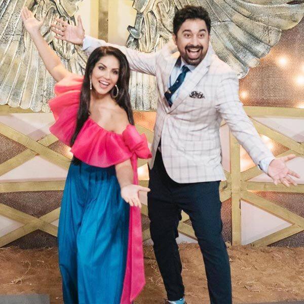 Sunny Leone Proves She Loves To Have Fun At Work In These Goofy Pictures With Rannvijay Singha