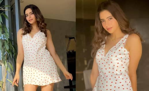 Aamna Sharif’s short printed dress is summer chic – view pics