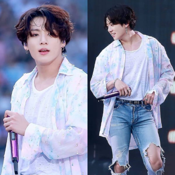 jungkook jeans jacket  Bts inspired outfits, Korean fashion men