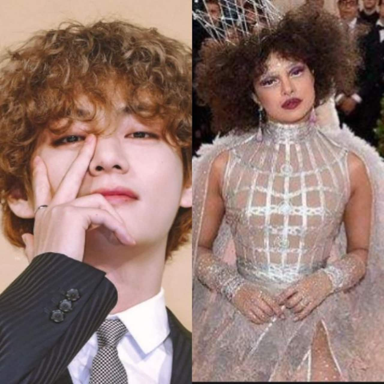 BTS Kim Taehyung aka V's curly hair gets compared to Priyanka Chopra's