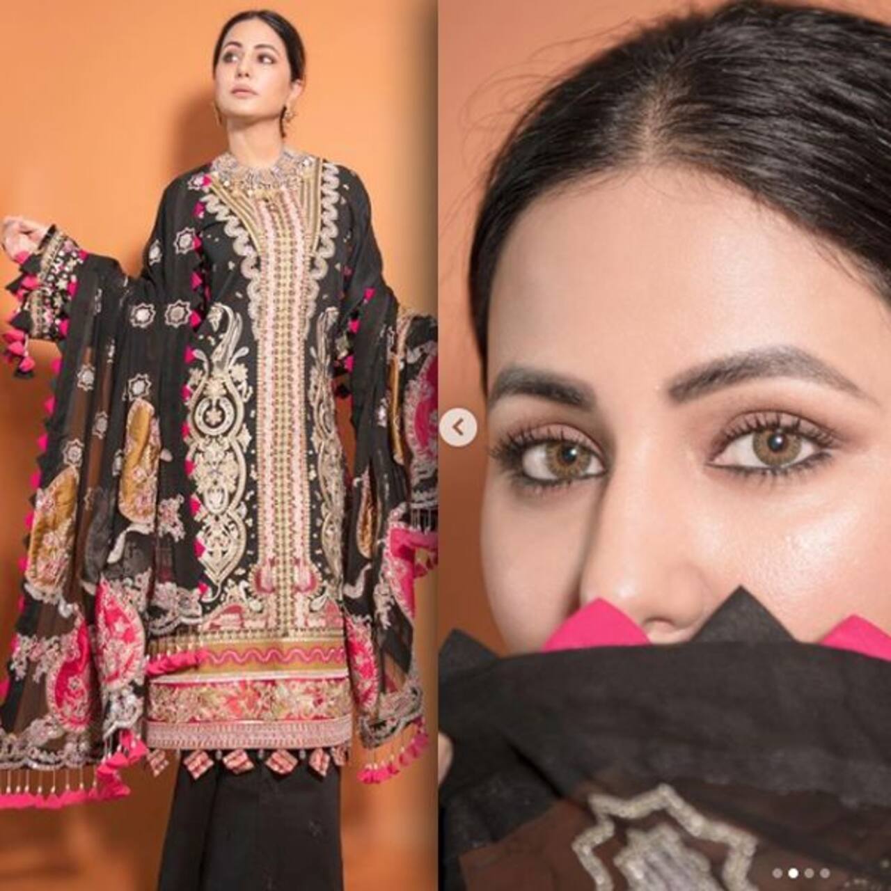 Hina Khan looks drop-dead gorgeous in this black traditional outfit ...