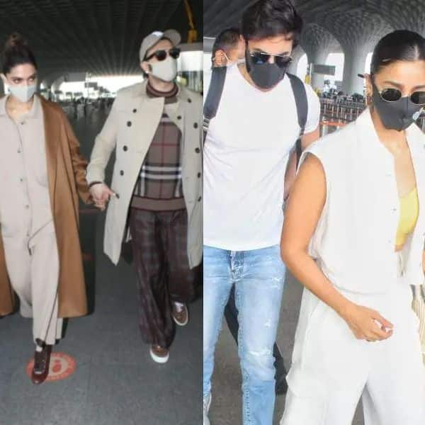 Deepika Padukone Spotted At Airport, Ranveer Singh Twins With Alia Bhatt In  Black - See Pics, News