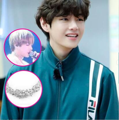 V Kim Taehyung Red & Green Gucci Tiger Necklace