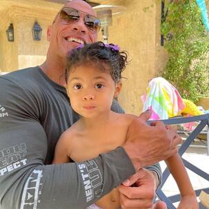 Baywatch actor Dwayne Johnson is the ideal father to his kids; here's proof – view pics