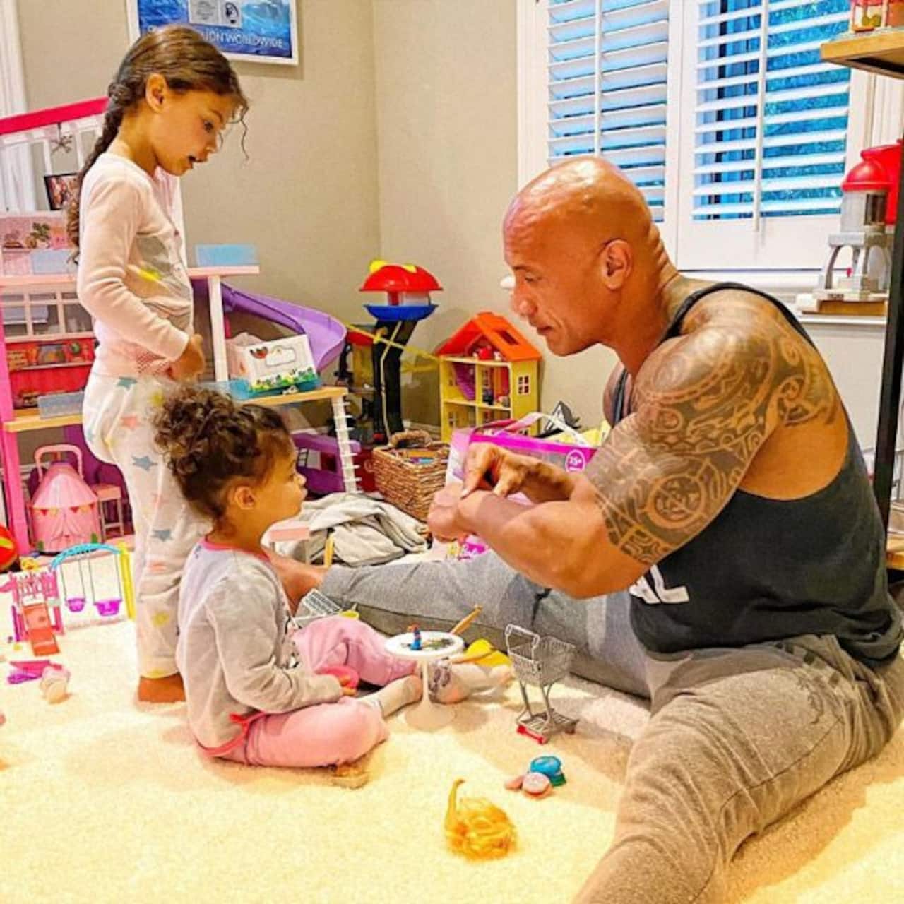 Baywatch actor Dwayne Johnson is the ideal father to his kids; here's ...