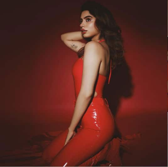 Khushi Kapoor's insanely hot look in a red swimsuit-latex pants gets a  thumbs up from Sonam Kapoor, Navya Naveli Nanda and Aaliyah Kashyap – view  pics