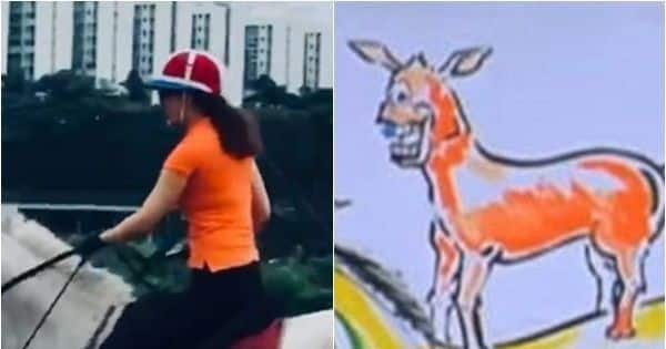 Kangana Ranaut's New Horse Riding Video Reminds Netizens Of Majnu Bhai