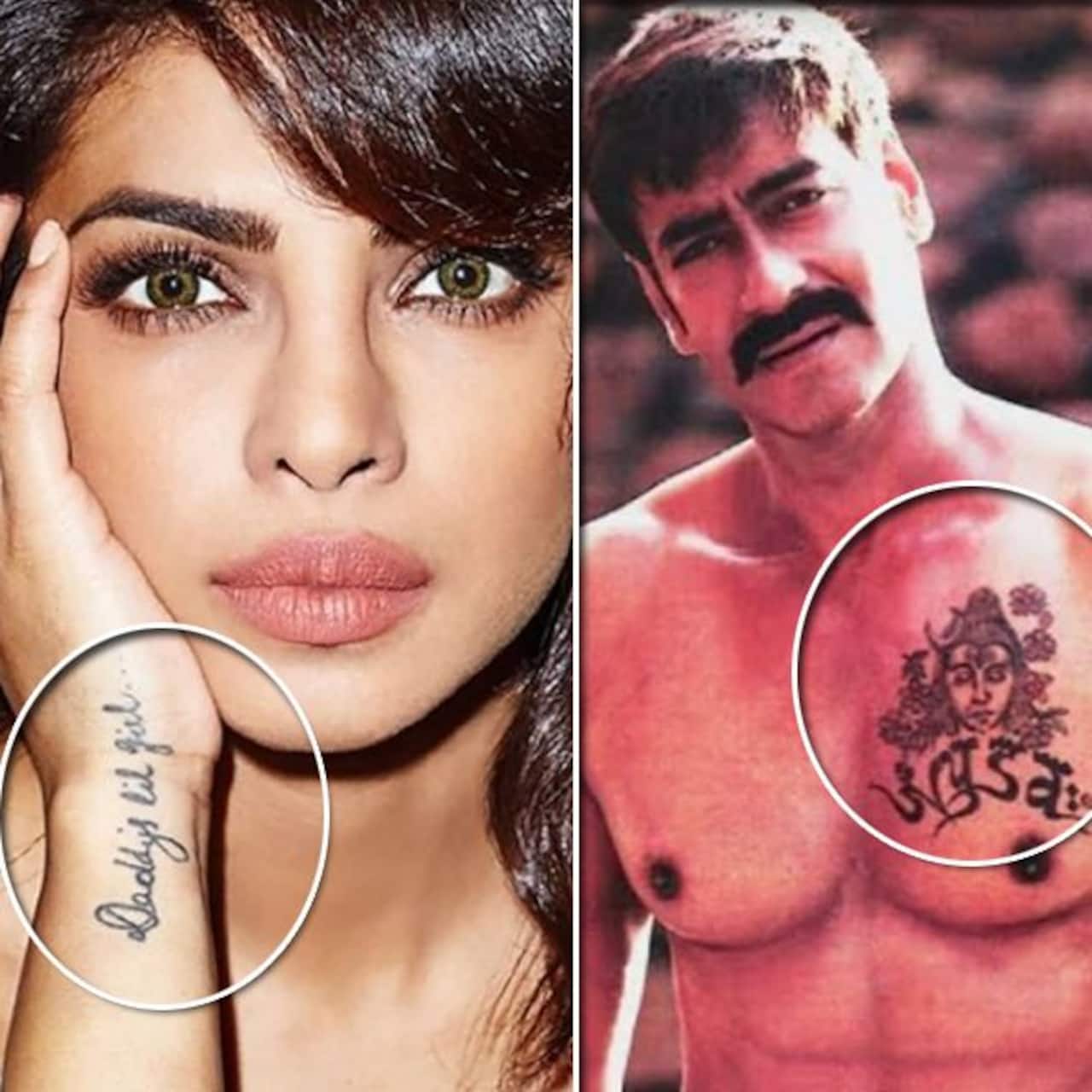 Father's Day 2021: Priyanka Chopra, Ajay Devgn and more – celebs who inked  their parents and children's name to show love