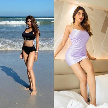 Mouni Roy in sultry floral mini dress aces beach fashion. Aashka Goradia  loves it - India Today