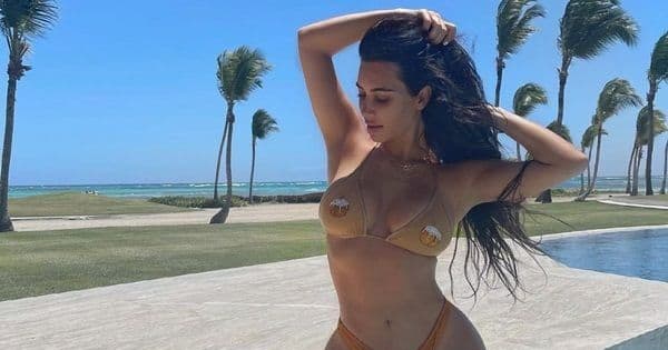 5 times Kim Kardashian showed off her enviable curves in barely-there bikinis