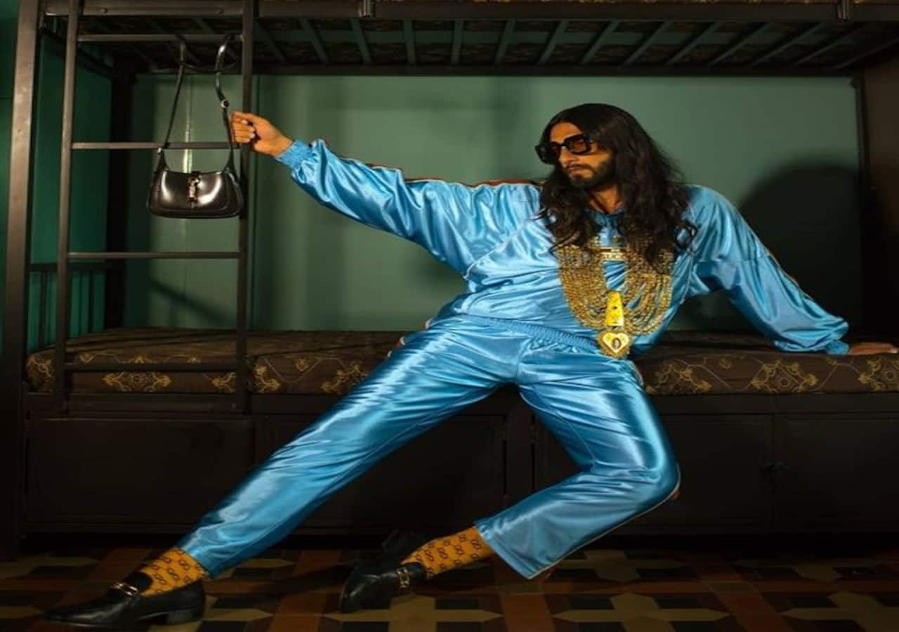 Ranveer Singh's Awesome Gucci Look In A Blue Tracksuit On Twitter