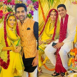 Divya Drishti actress Sana Sayyad's haldi ceremony begins; bestie Adhvik Mahajan shares adorable pictures