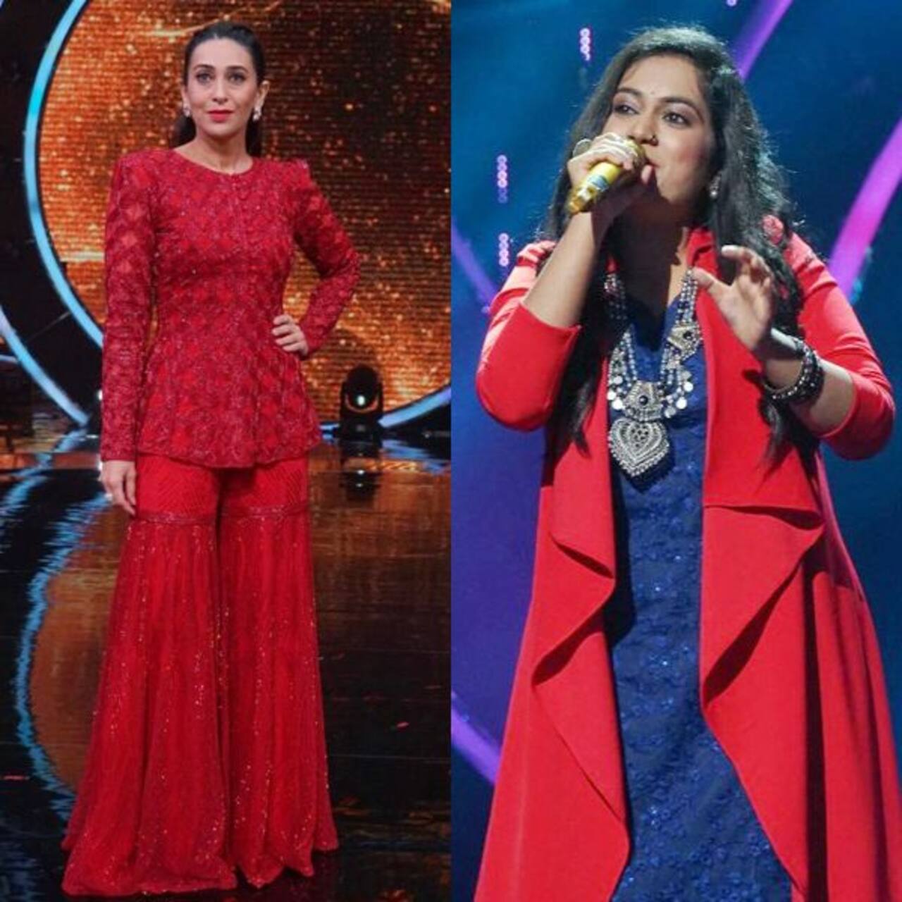 Indian Idol 12 Sayli Kamble grooves with special guest Karisma Kapoor