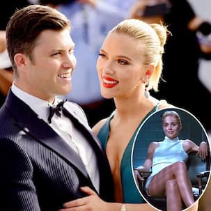 Trending Hollywood News Today: Black Widow actress Scarlett Johansson and husband Colin Jost expecting their first child, Sharon Stone reportedly dating 25-year-old rapper RMR and more