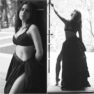 Sara Ali Khan oozes hotness in a bralette and thigh-high slit skirt for Rohan Shrestha's monochrome series – view pics