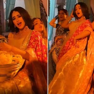 Yeh Rishta Kya Kehlata Hai के सेट पर Shivangi Joshi ने लगाया ठुमका, Ambarsariya गाने पर किया डांस