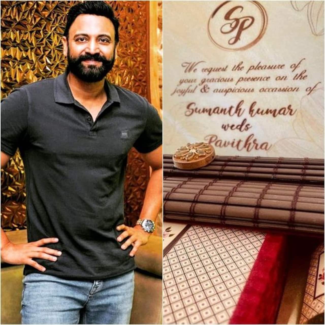 After his divorce with Keerthi Reddy, Sumanth Akkineni to get married for the second time with a girl named Pavithra – Wedding card goes viral